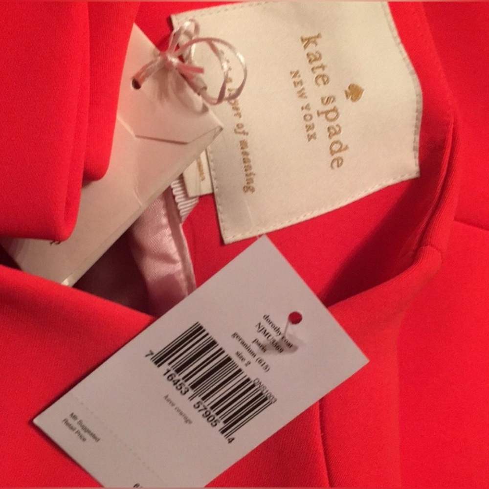 Kate Spade Dorothy Coat in Geranium - Picture 8 of 14